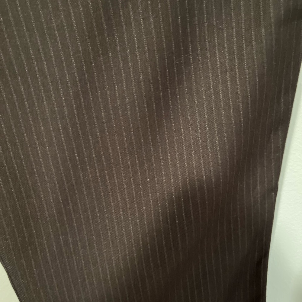 NWT. Dockers Pinstriped Brown Trousers.  14P - Picture 5 of 8